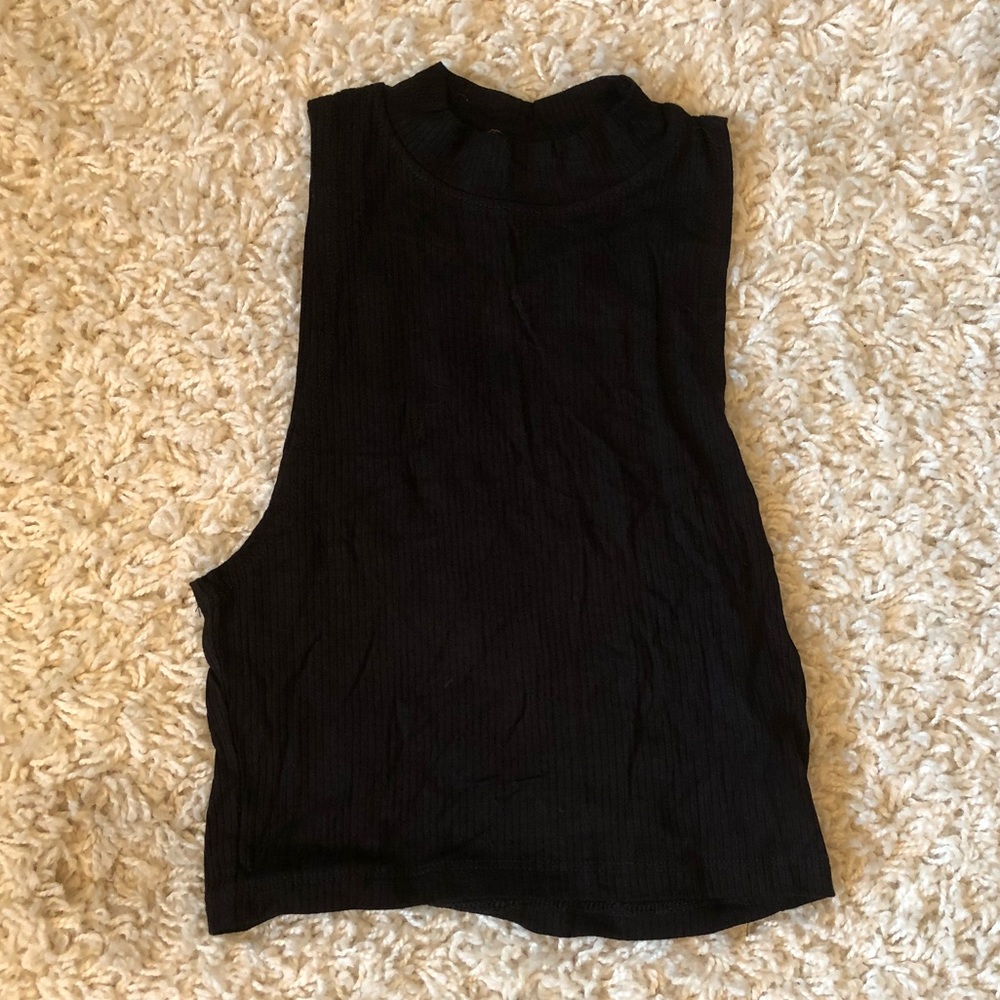 Black BP. crop top